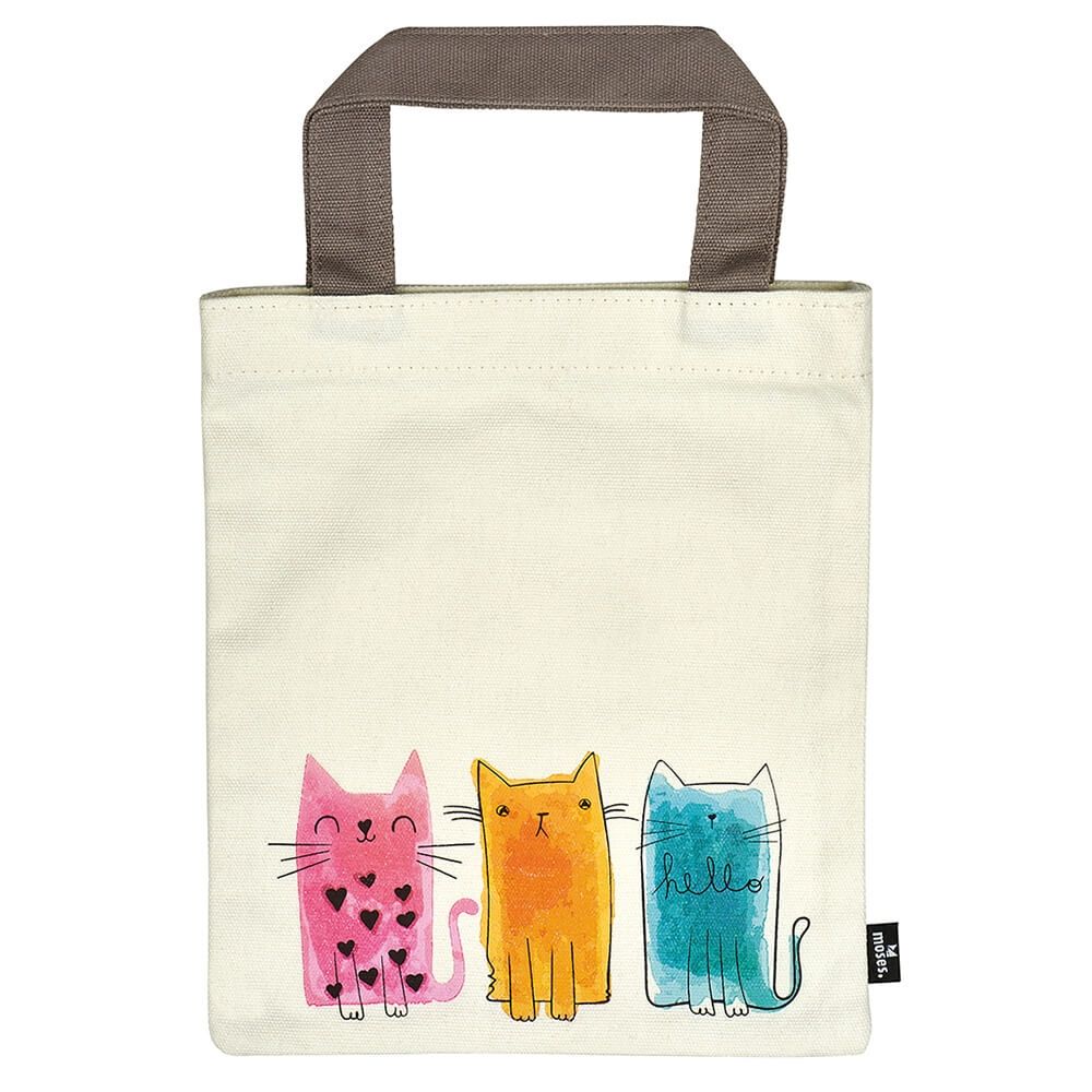 BOLSA TELA PARA LIBROS LIBRI_X GATOS 