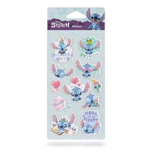 STITCH STICKERS DISNEY holograma pegatinas relieve efecto 3D.