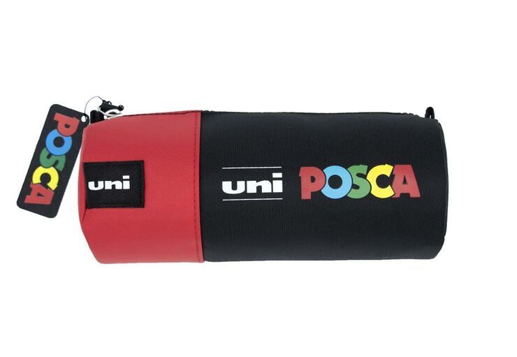 ESTUCHE PORTATODO POSCA REDONDO ROJO 