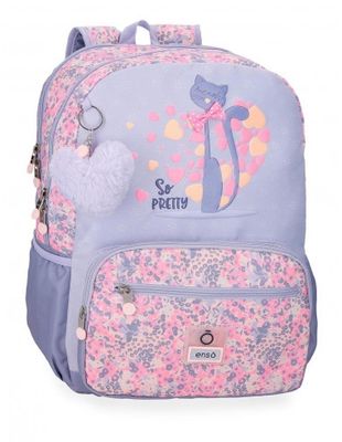 MOCHILA GATO 42 CM ENSO SO PRETTY tamaño carpeta 
