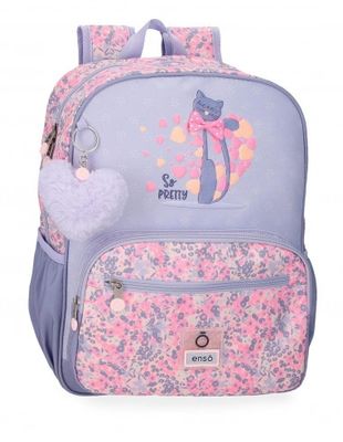 MOCHILA GATO 38 CM ENSO ADAPTABLE SO PRETTY tamaño carpeta 