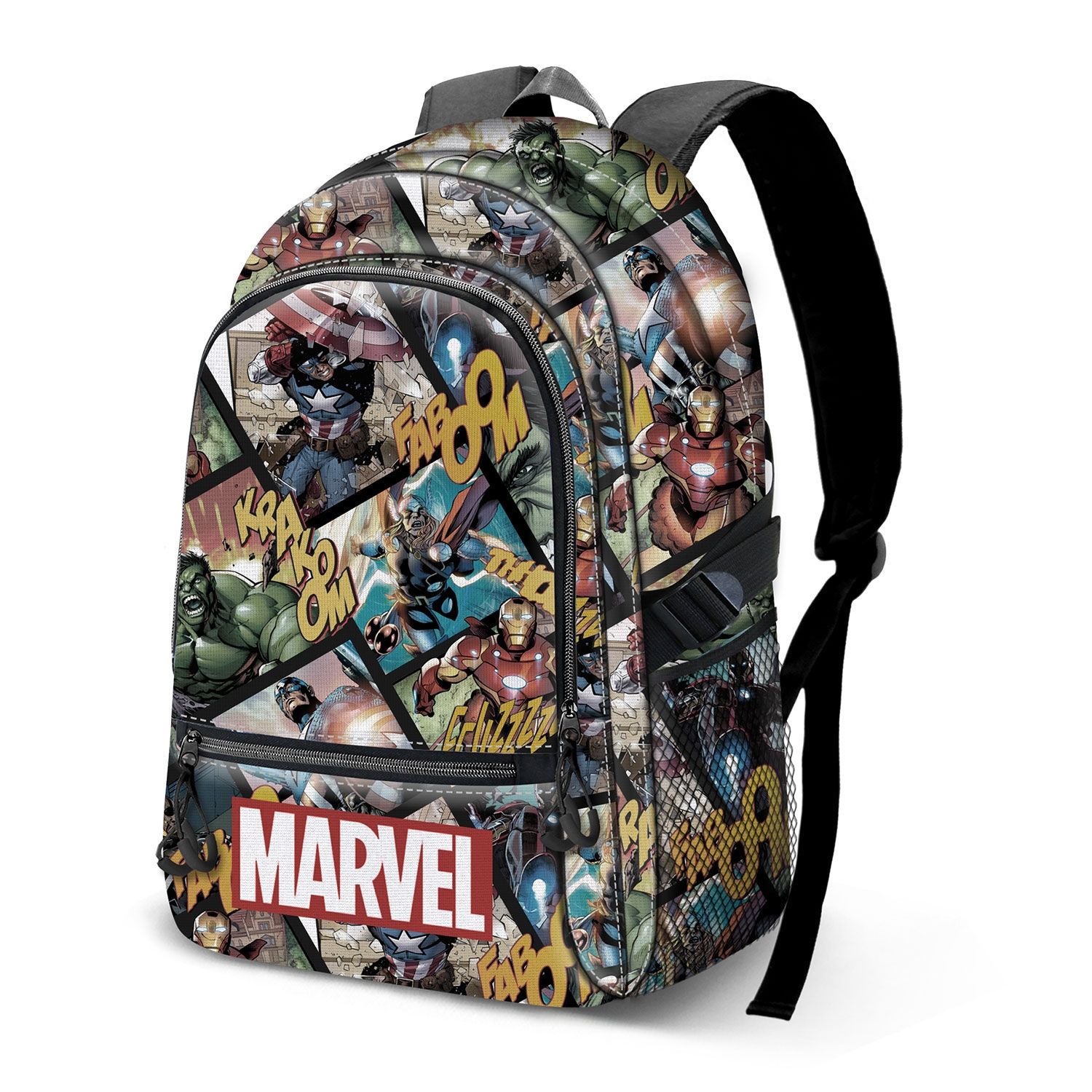 MOCHILA LOS VENGADORES DOBLE CREMALLERA AVENGERS KARACTERMANIA MARVEL tamaño carpeta 