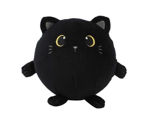 PELUCHE SQUISHY GATO NEGRO PILLOW PELUCHE COJÍN I TOTAL 