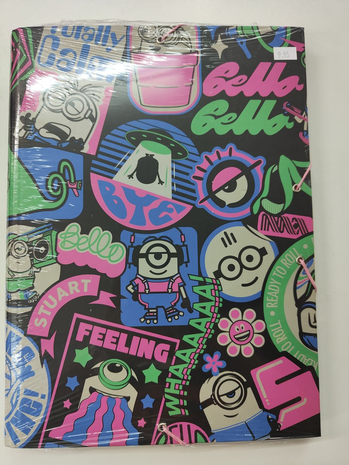 CARPETA GOMAS A4 SOLAPAS MINIONS CARTÓN RÍGIDO REBAJAS OUTLET 