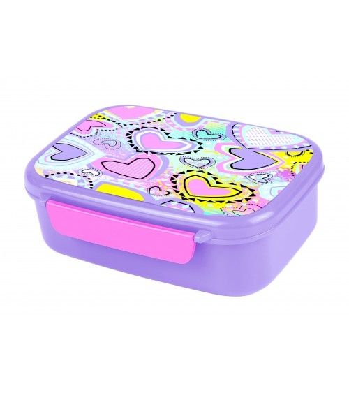 FIAMBRERA LOVE CORAZONES FOODY COOLPACK PORTA ALIMENTOS CON SEPARACIÓN 