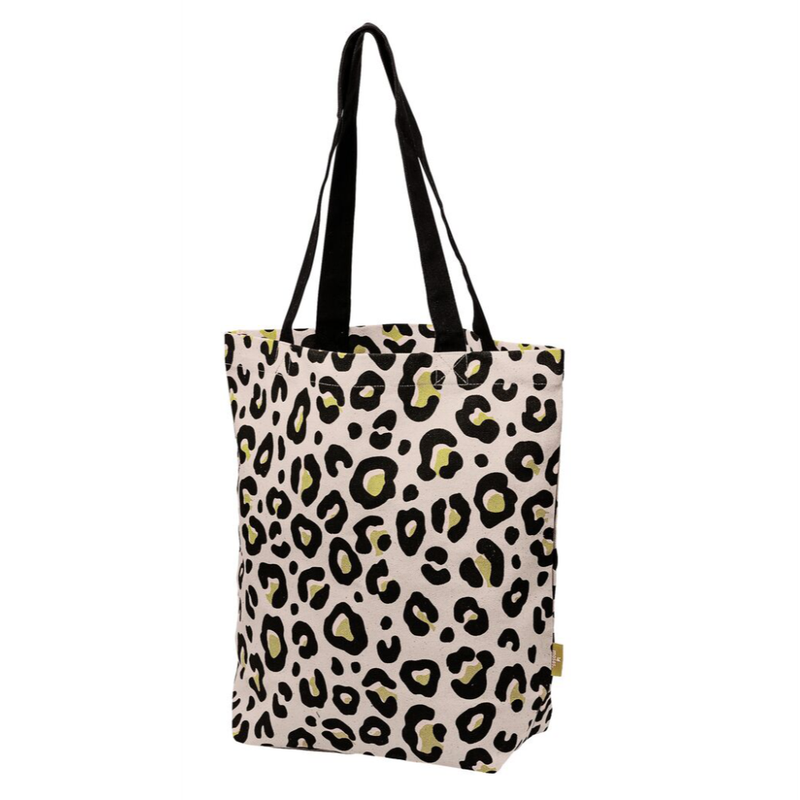 BOLSA COMPRA LEOPARDO SHOPPING CON BASE ANCHA 