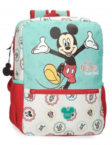 MOCHILA INFANTIL MICKEY MOUSE 32 CM MICKEY BEST FRIENDS TOGUETHER