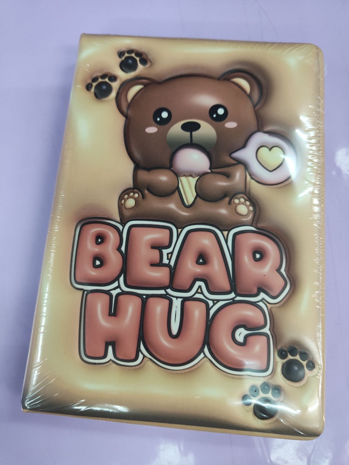 CUADERNO 3D ACOLCHADO OSO BEAR A5 I TOTAL LIBRETA SQUISHY DIVERTIDA PÁGINAS BLANCAS OSITO MARRÓN 