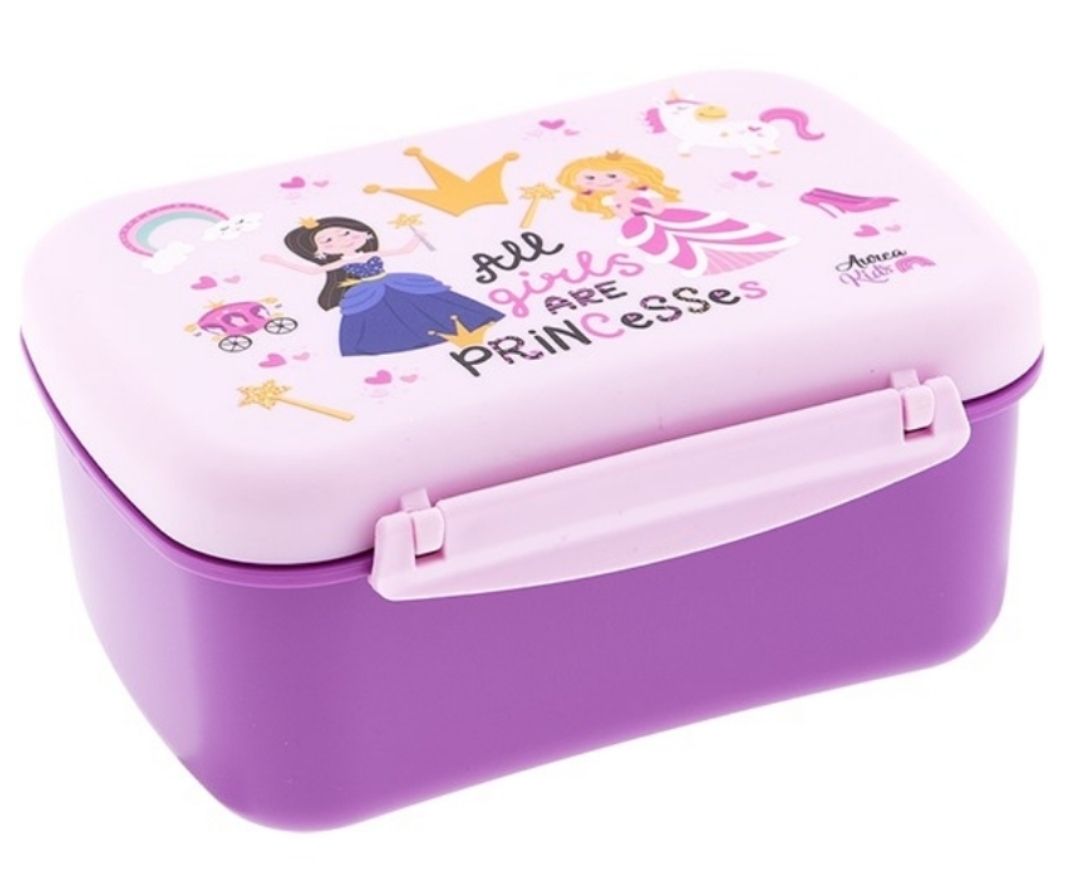 FIAMBRERA LUNCH BOX PRINCESAS CON TAPA REFRIGERANTE AUREA con enfriador 