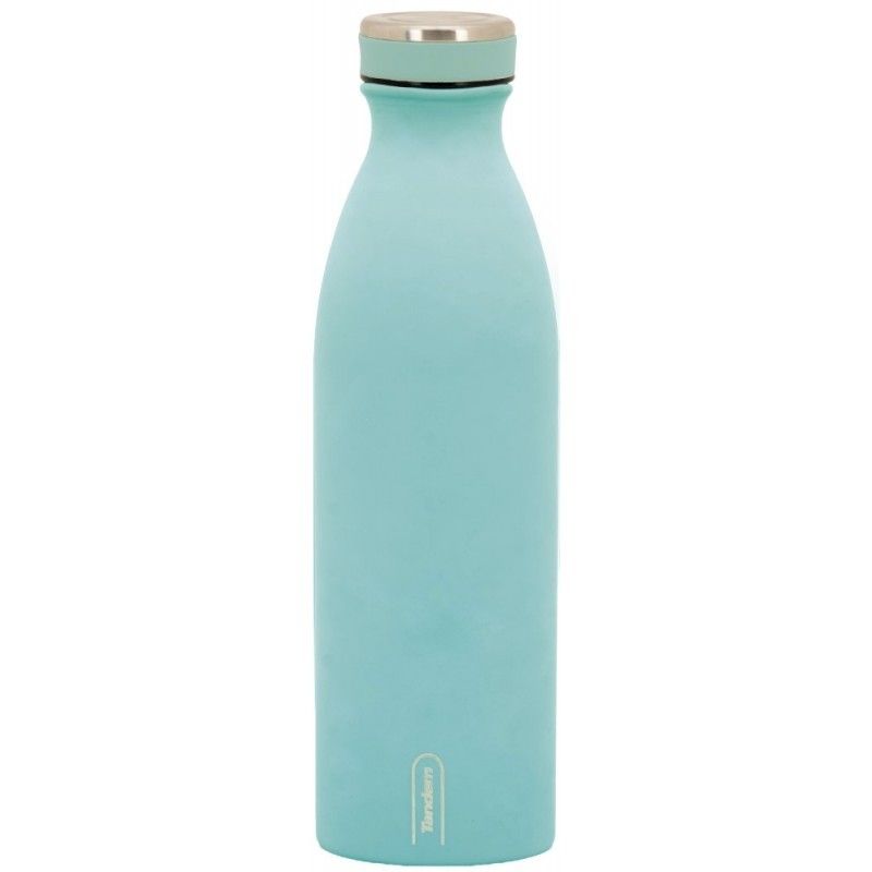 BOTELLA TERMICA TURQUESA 500 ML TANDEM ACERO INOXIDABLE ENGOMADA 