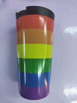 REBAJAS OUTLET TAZA TÉRMICA BANDERA ARCOIRIS I DRINK VASO TÉRMICO ACERO INOXIDABLE ORGULLO 