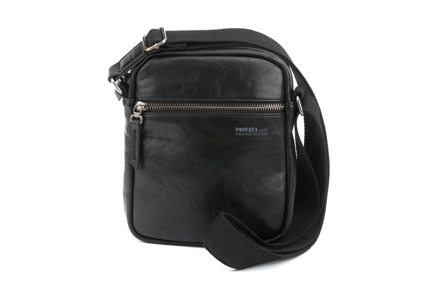 BOLSO BANDOLERA HOMBRE PRIVATA MEDIANO ECO PIEL NEGRO 