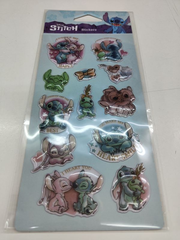 STITCH STICKERS PEGATINAS RELIEVE 3D ROMÁNTICAS LOVE 