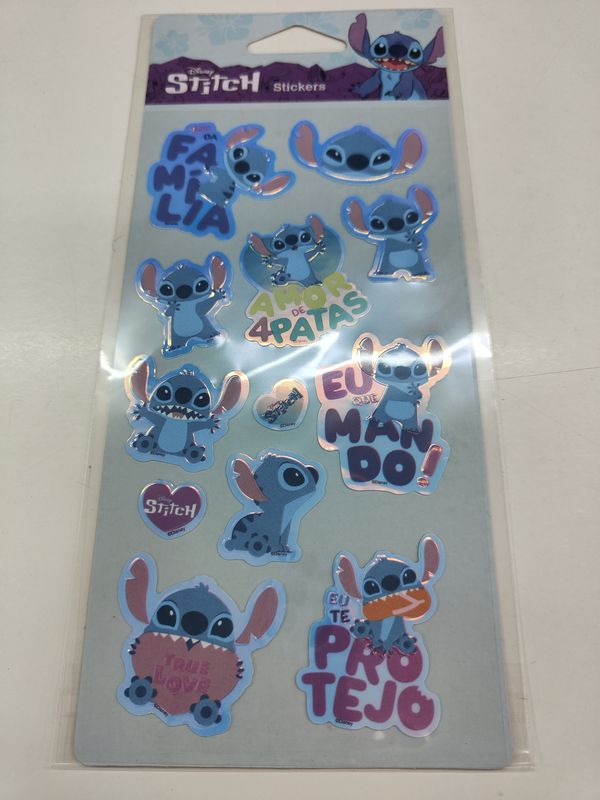 STITCH STICKERS DISNEY  pegatinas brillantes relieve.