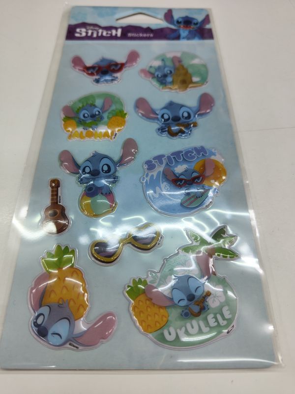 STITCH STICKERS PEGATINAS RELIEVE 3D 