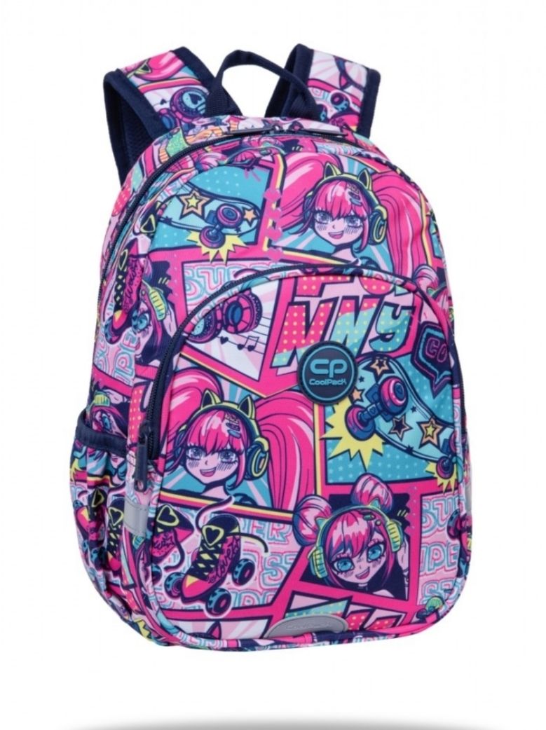 MOCHILA COOLPACK TOBY ANIME CON BROCHE DELANTERO 