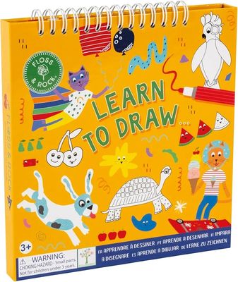 LIBRO APRENDER A DIBUJAR MASCOTAS FLOSS & ROCK CUENTO pintar y colorear infantil 