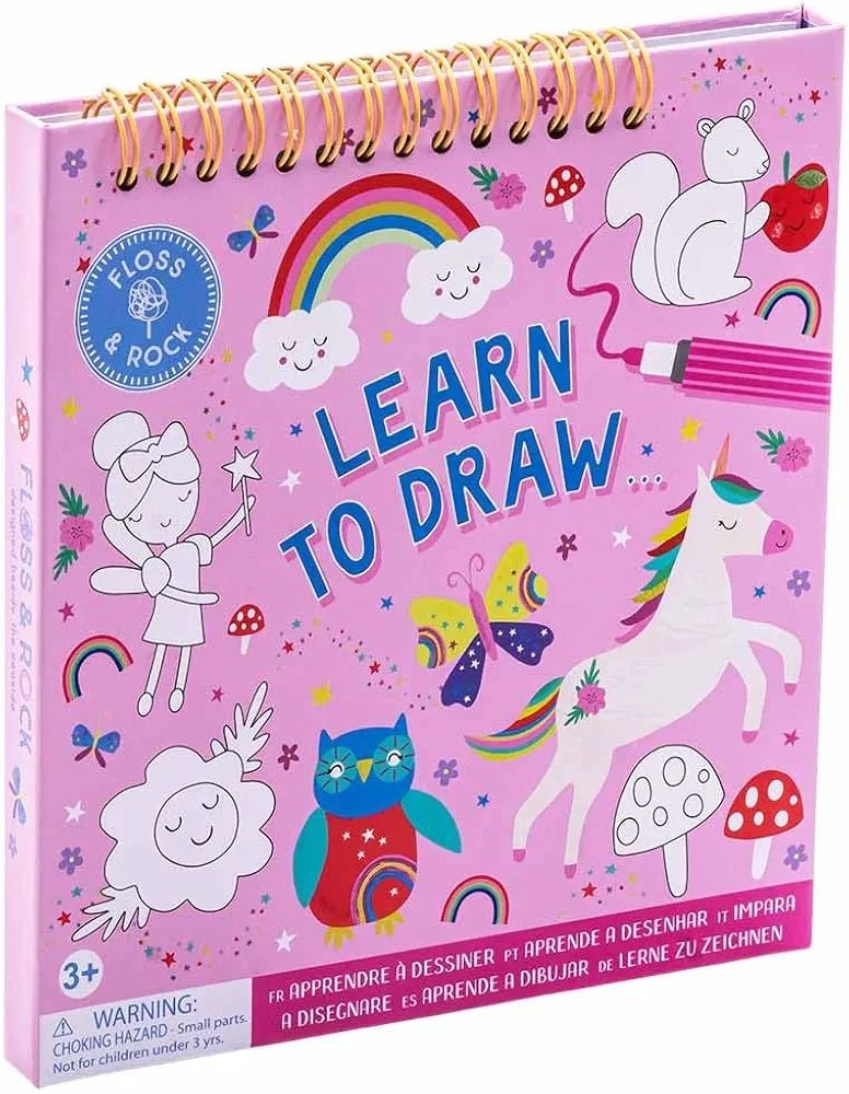 LIBRO APRENDER A DIBUJAR PRINCESAS RAINBOW FAIRY FLOSS & ROCK CUENTO pintar y colorear infantil 