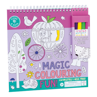 LIBRO MÁGICO COLOREAR TINTA INVISIBLE FLOSS & ROCK CUENTO pintar y colorear infantil 