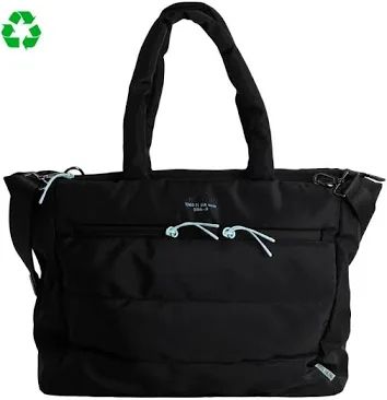 Bolso Totebag acolchado GEN VIAJERO DRD4 DRD4-7R  PEPITA VIAJERA NEGRO especial profesora 