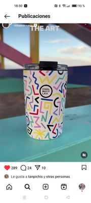 VASO TÉRMICO TUMBLER 330ML ANTONYO MAREST ALLEGRA COOL BOTTLES ACERO INOXIDABLE 