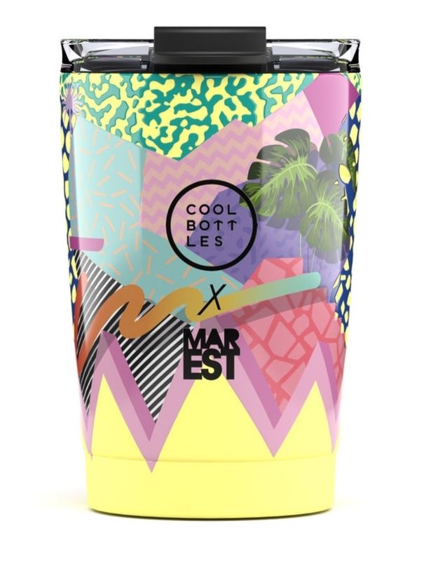 VASO TÉRMICO TUMBLER 330ml COOL BOTTLES ANTONYO MAREST MEDITERRANEAN ACERO INOXIDABLE 