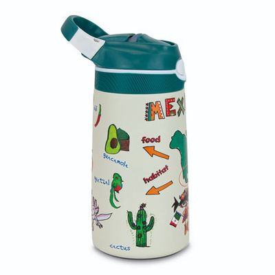 BOTELLA TÉRMICA INFANTIL 400ML MÉXICO PEPITA VIAJERA CON CIERRE ANTIFUGAS