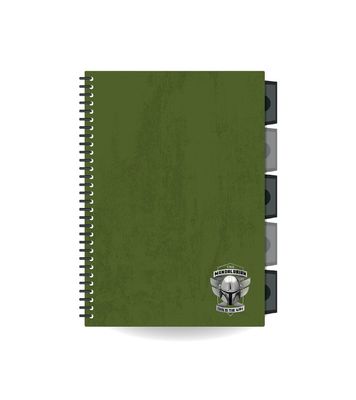 CUADERNO B5 MANDALORIAN LIBRETA COOLPACK SEPARADORES 