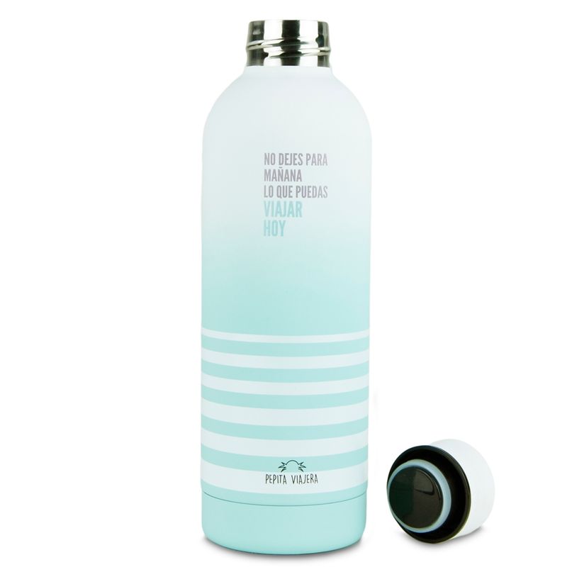 BOTELLA TÉRMICA 500ML LENGUAJE VIAJERO PEPITA VIAJERA ACERO INOXIDABLE 