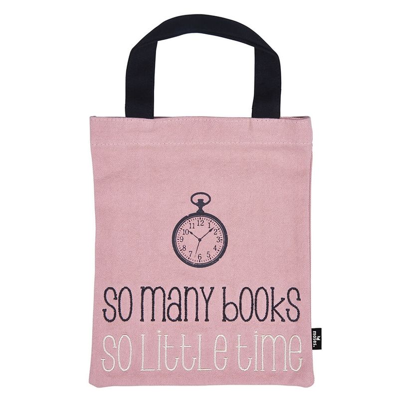 BOLSA TELA PARA LIBRO RELOJ SO MANY BOOKS LIBRIX 