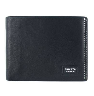 BILLETERA HOMBRE PRIVATA CARTERA APAISADA CON MONEDERO Y BROCHE INTERIOR BILLETERO AMERICANO 