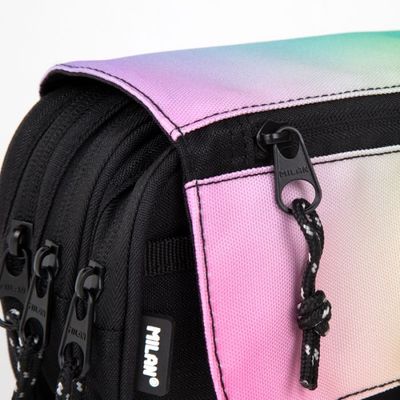 ESTUCHE PORTATODO MILAN SUNSET 4 CREMALLERAS con solapa MULTICOLOR 