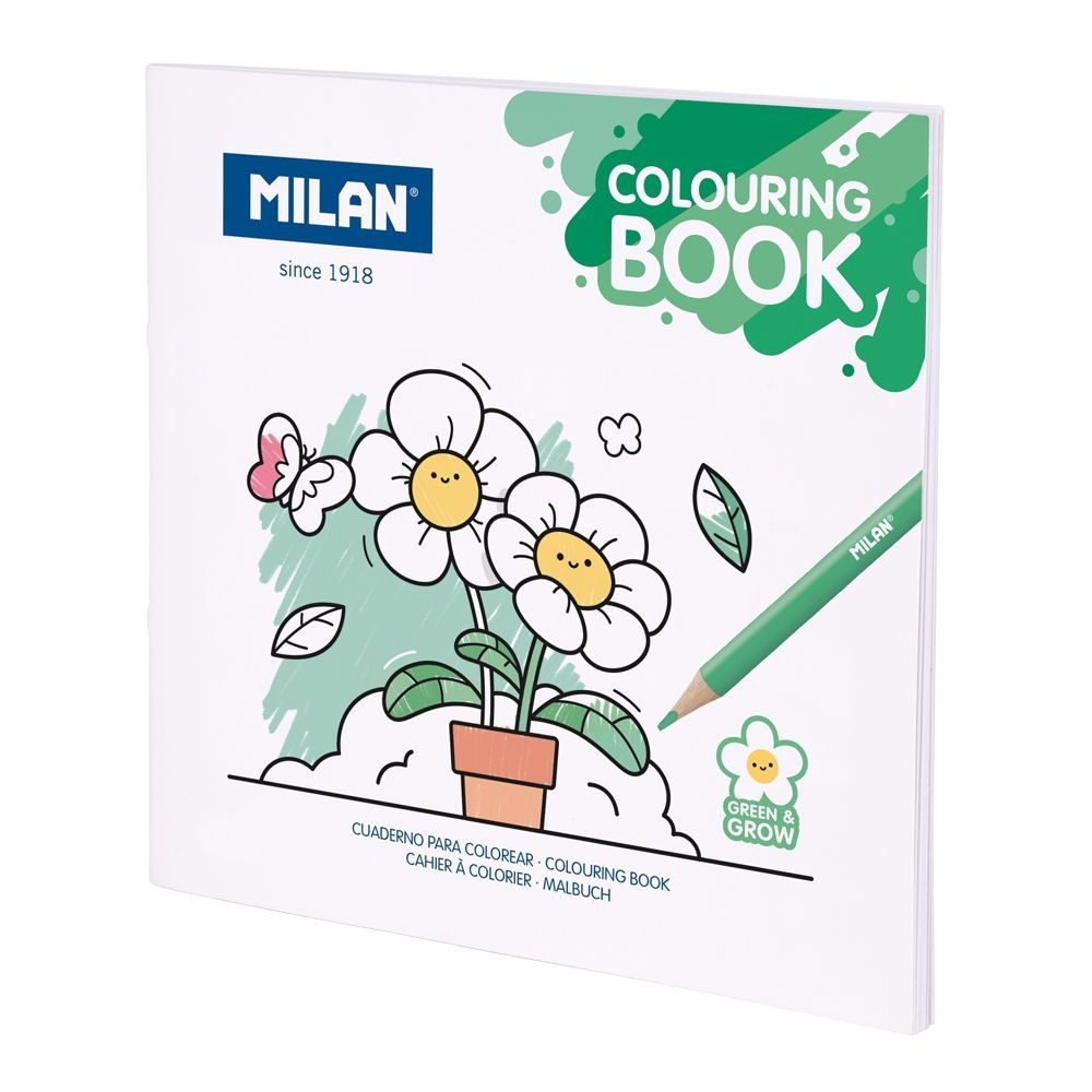 LIBRO COLOREAR MILAN FLORES Y PLANTAS CUENTO PINTAR GREEN &GROW 