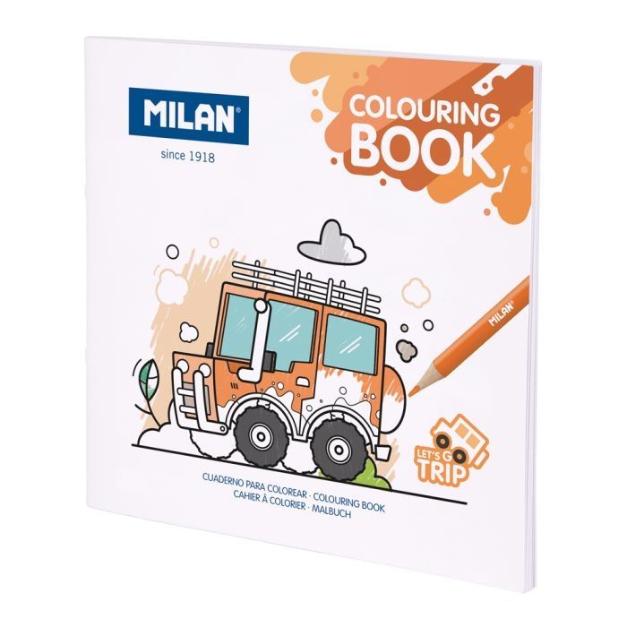 LIBRO COLOREAR MILAN VEHÍCULOS LET'S TRIP