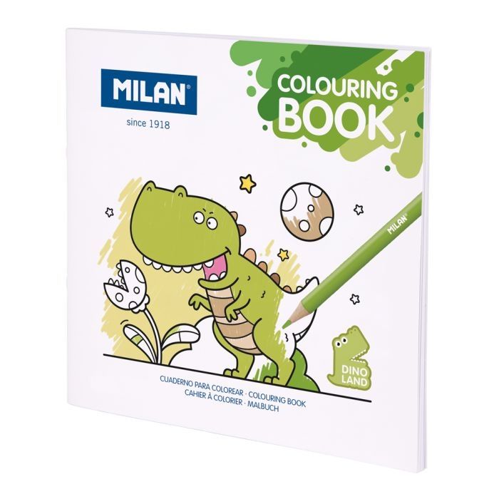 LIBRO COLOREAR MILAN DINOSAURIOS CUENTO DE PINTAR 