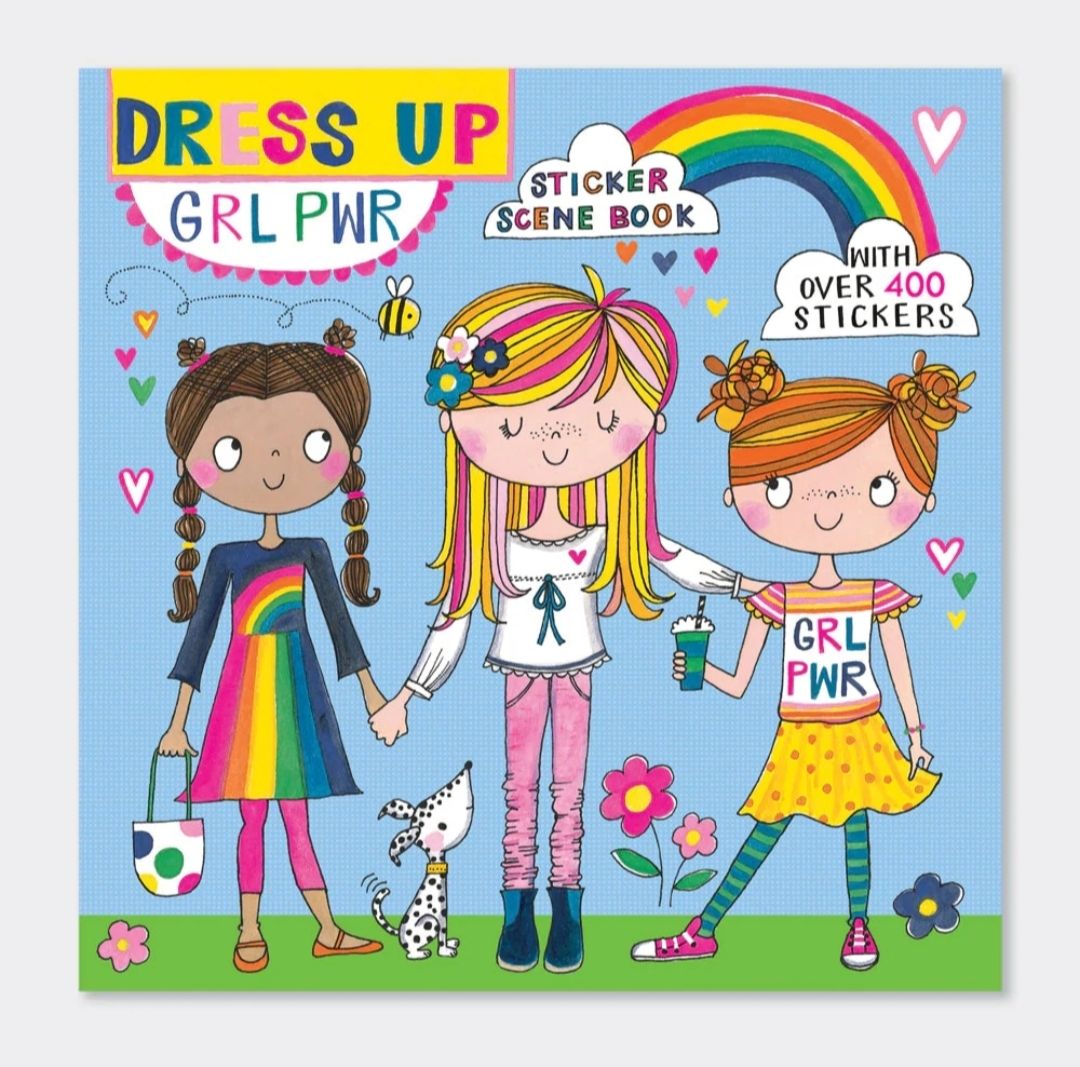 LIBRO ACTIVIDADES PEGATINAS Y COLOREAR VESTIDOS RACHEL ELLEN CUENTO DE PINTAR CON ADHESIVOS 