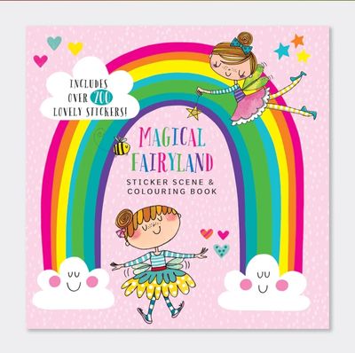 LIBRO ACTIVIDADES PEGATINAS Y COLOREAR HADAS RACHEL ELLEN CUENTO DE PINTAR CON ADHESIVOS MAGICAL FAIRYLAND 