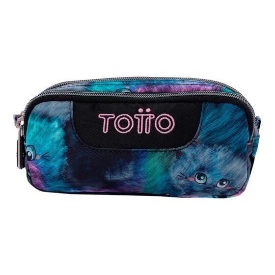 ESTUCHE TOTTO KITTEN GATOS PORTATODO DOBLE 