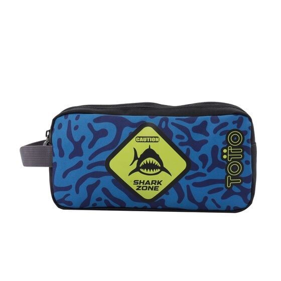ESTUCHE TOTTO TIBURÓN SHARKY PORTATODO DOBLE 