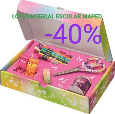 REBAJAS OUTLET PACK REGALO MAPED LOTE PASTEL papelería surtido 