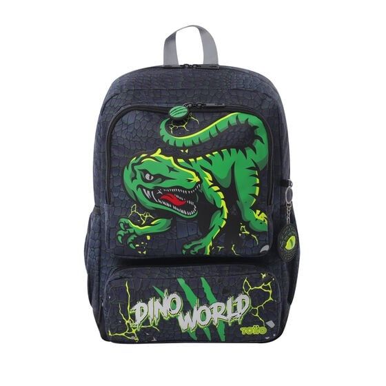 MOCHILA TOTTO DINOSAURIO REX MEDIANA 14L