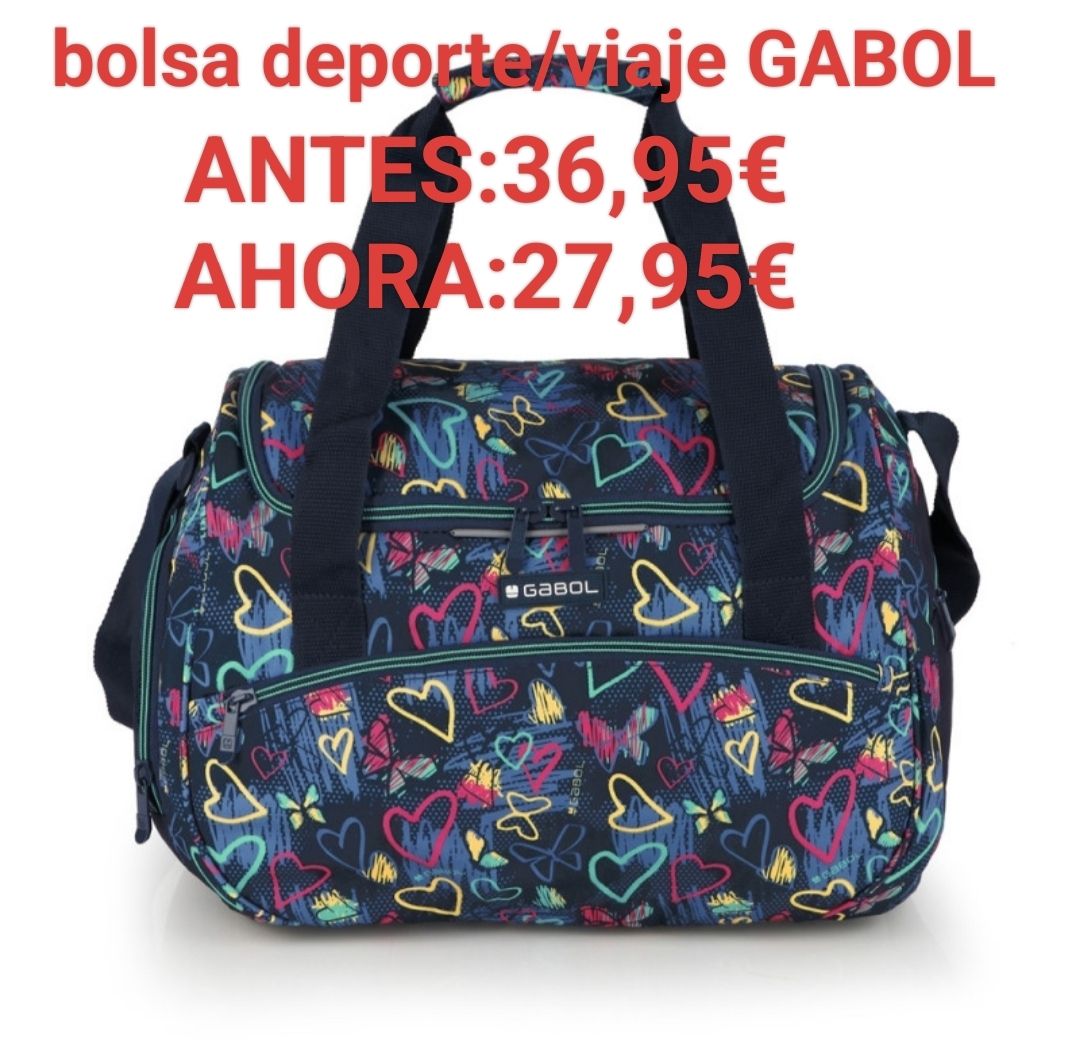 REBAJAS OUTLET BOLSA DEPORTE GABOL TIZAS BOLSO DE VIAJE 