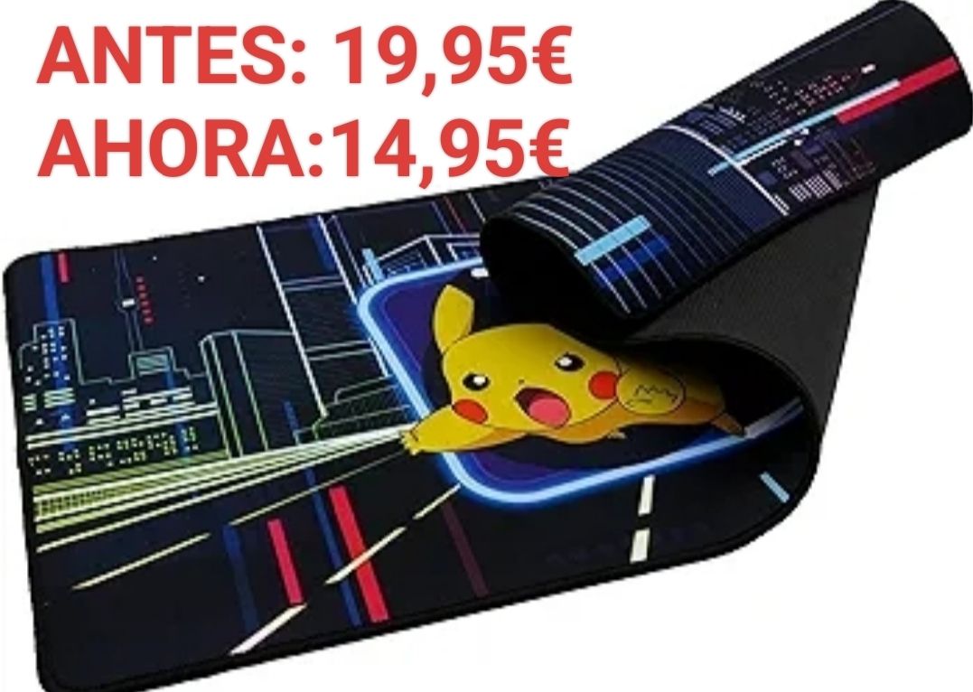 REBAJAS OUTLET ALFOMBRILLA XXL RATÓN POKÉMON GAMING MOUSEPAD ALFOMBRA ESCRITORIO 