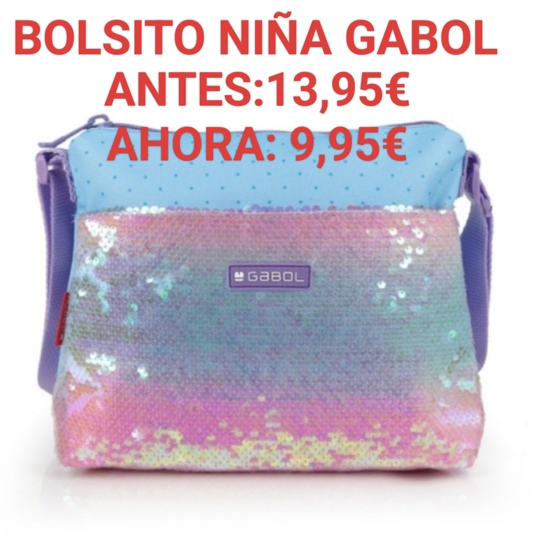REBAJAS OUTLET BOLSO NIÑA GABOL FANTASY BOLSITO CON LENTEJUELAS BRILLI BRILLI