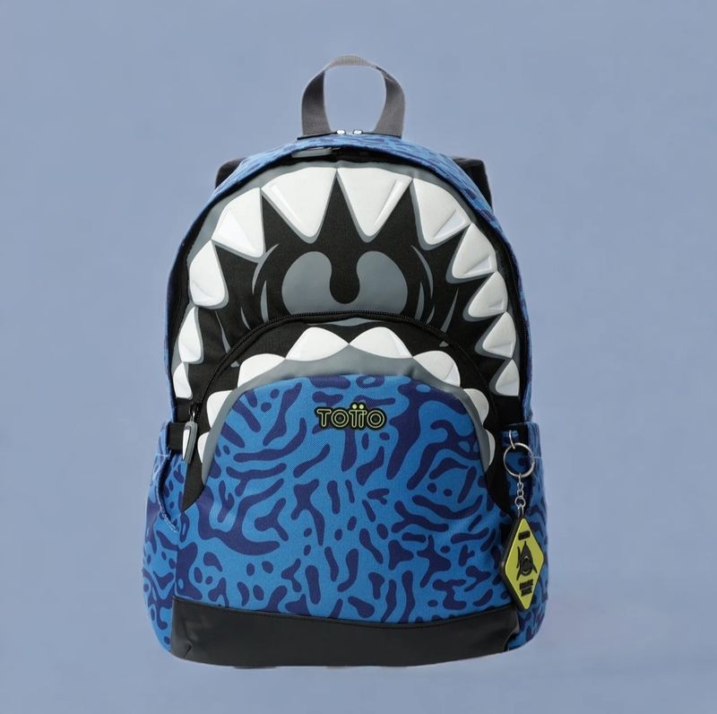 MOCHILA TOTTO SHARKY TIBURÓN MEDIANA 15L