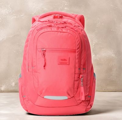 MOCHILA TOTTO EUFRATES 26L JUVENIL REFORZADA CORAL