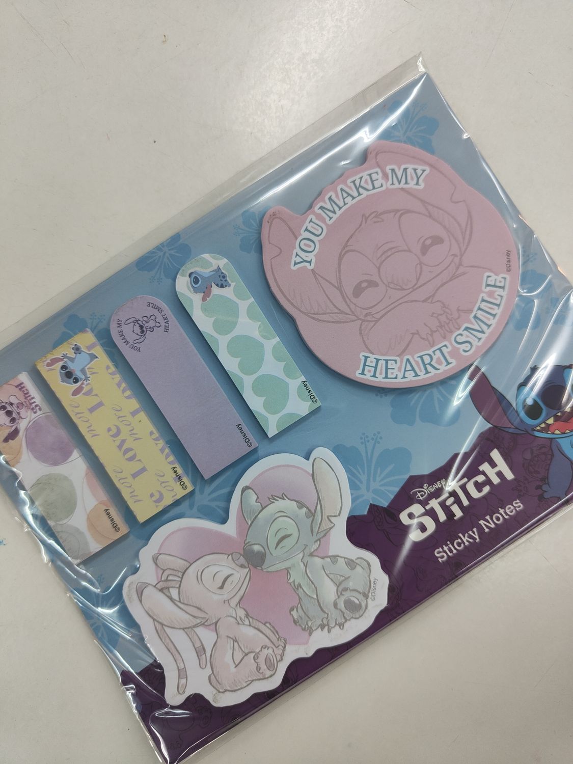 MARCAPÁGINAS STITCH NOTAS ADHESIVAS COOLPACK HEART SMILE