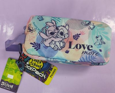 ESTUCHE PORTATODO TRIPLE STITCH COOLPACK DISNEY TRES CREMALLERAS nueva colección pastel 