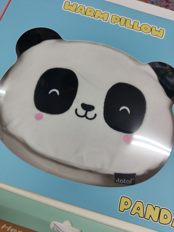 COJIN MICROONDAS PANDA I TOTAL ALMOHADA SACO SEMILLAS DE MIJO TERAPÉUTICO oso panda 