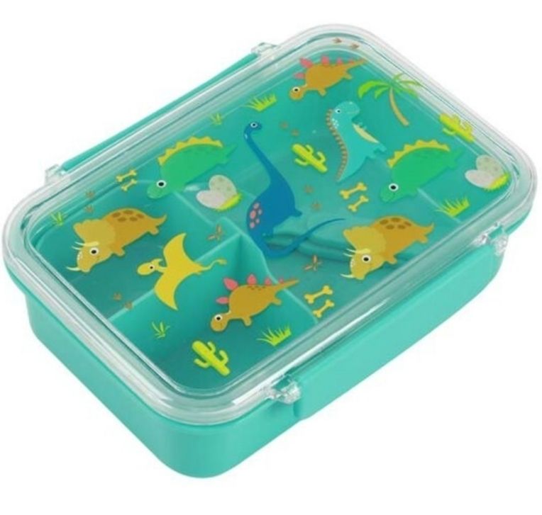 FIAMBRERA I DRINK DINOSAURIO INFANTIL LUNCH BOX DINO porta alimentos con separador y cubiertos 